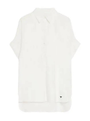 Brema Cotton Short Sleeve Shirt White - MAX MARA - BALAAN 1