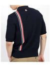 RWB Stripe Polo Shirt Blue - THOM BROWNE - BALAAN 4