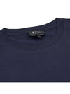 Logo Print Crew Neck Short Sleeve T-Shirt Navy - A.P.C. - BALAAN 6