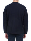 Ghost Piece Crew Neck Wool Knit Top Navy - STONE ISLAND - BALAAN 5