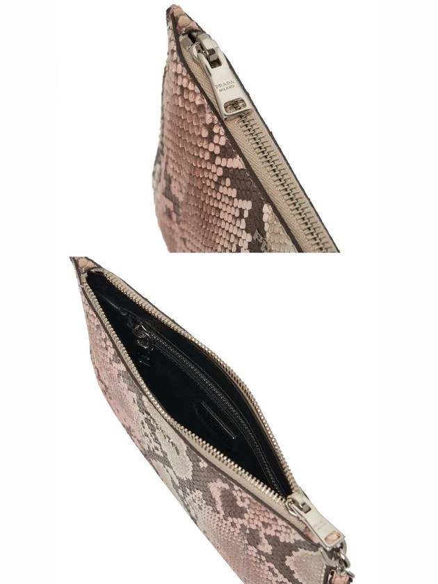 Python Snake Skin Clutch Bag - PRADA - BALAAN 5