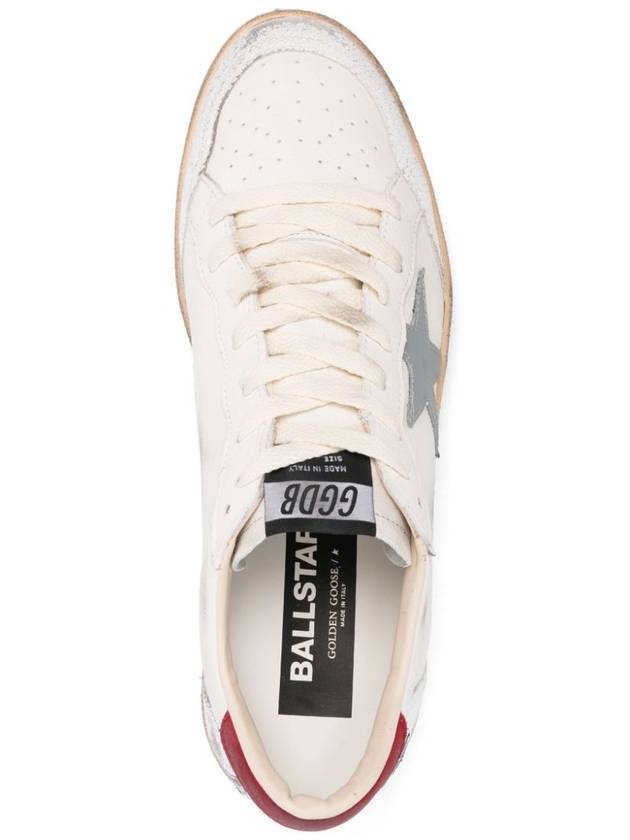 Ballstar Low Top Sneakers White Red - GOLDEN GOOSE - BALAAN 3