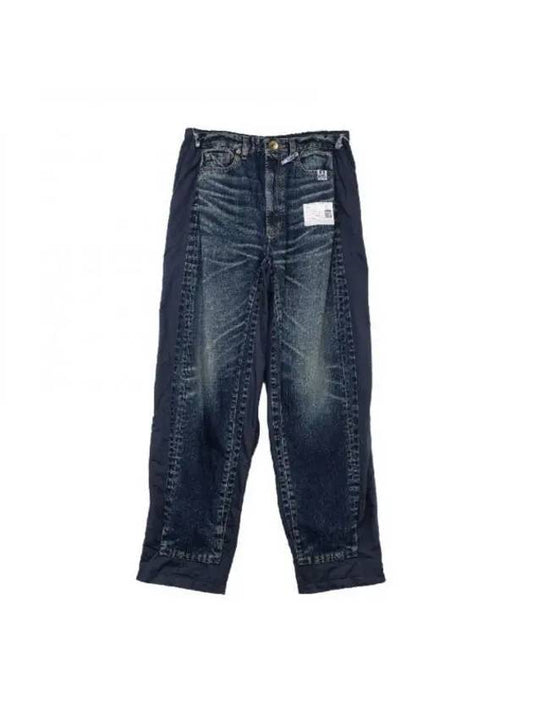 MAISON 23 A10PT022 INDIGO Embedded Denim Pants - MIHARA YASUHIRO - BALAAN 1