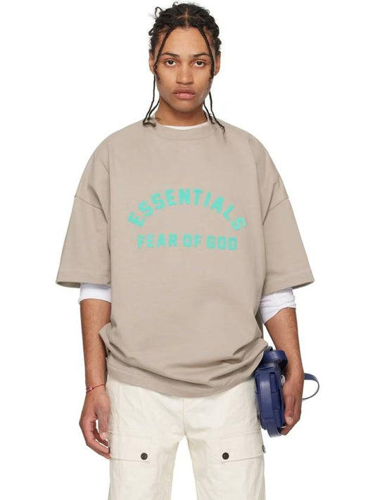 24SS Forward Logo Heavy Jersey Crew Neck Short Sleeve T-Shirt SEAL 125SPSP242005F - FEAR OF GOD ESSENTIALS - BALAAN 1