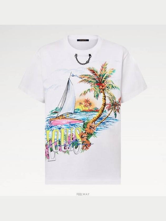 1AFTNC NEW Sunset Sailboat T Shirt - LOUIS VUITTON - BALAAN 1