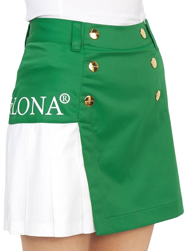 Golf Allure Asymmetry MLW 3A AE05 GREEN Women s Mini Skirt - MARK & LONA - BALAAN 10