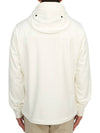 Men's Shell R Drawstring Goggle Hooded Jacket White - CP COMPANY - BALAAN 6