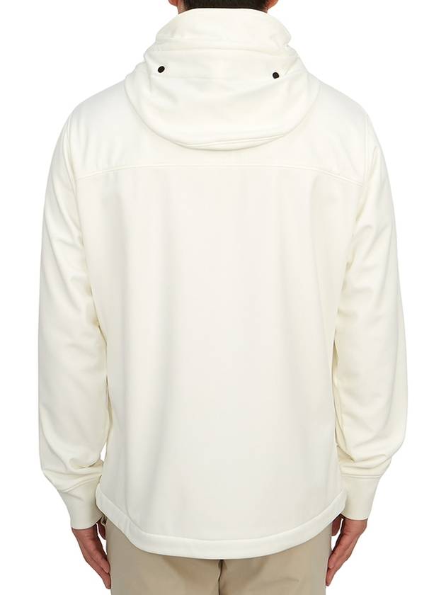 Men's Shell R Drawstring Goggle Hooded Jacket White - CP COMPANY - BALAAN 6