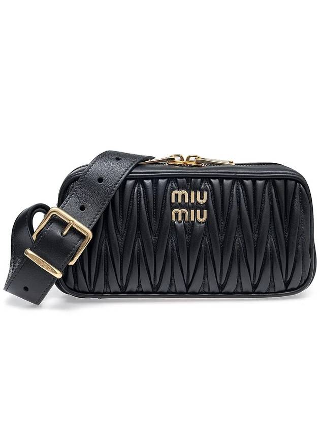 Materasse Nappa Leather Cross Bag Black - MIU MIU - BALAAN 3