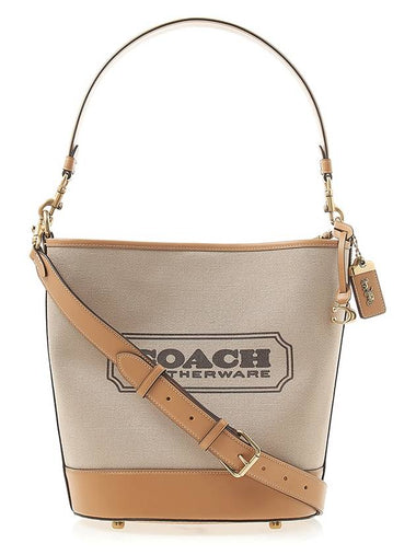 Women's Field Canvas Bucket Bag CH739 NATURAL CANVAS TAN - COACH - BALAAN 1