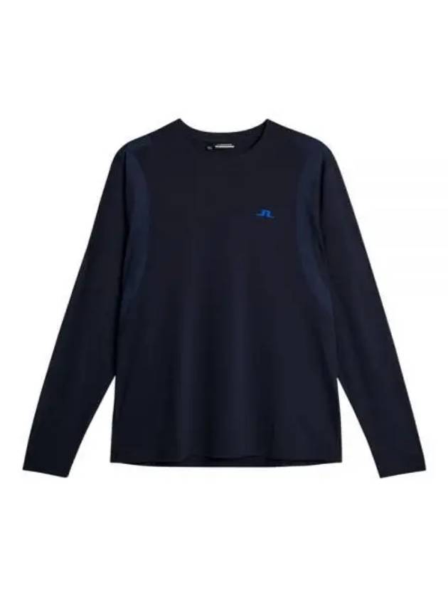 Elion Logo Long Sleeve T-Shirt Navy - J.LINDEBERG - BALAAN 2