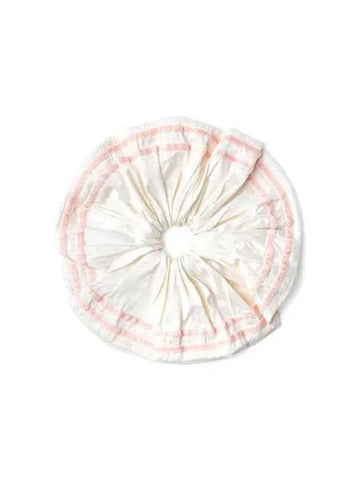 Women s DUPION SCRUNCHIE IVORY AND PINK - HAI - BALAAN 1