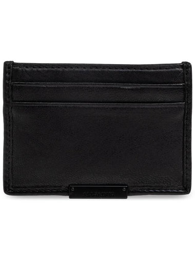 AllSaints Leather Card Holder Dove, Men's, Black - ALLSAINTS - BALAAN 1