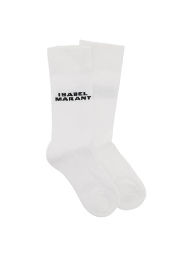 23 F W Isabel Marant Logo DAWI Socks CT009JFA A2C23A 20WH B0230829489 - ISABEL MARANT - BALAAN 1