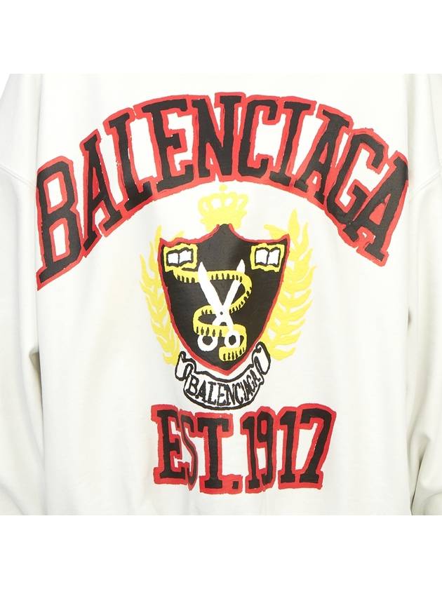 Graphic Printing Sweatshirt White - BALENCIAGA - BALAAN 9