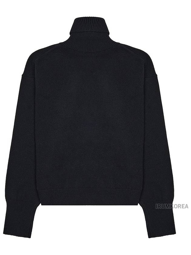 Boke Flower Wool Turtleneck Black - KENZO - BALAAN 3