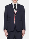 Typewriter Cloth Grosgrain Placket Sport Jacket Navy - THOM BROWNE - BALAAN 3