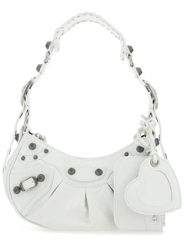 Le Cagole XS Lambskin Shoulder Bag White - BALENCIAGA - BALAAN 2