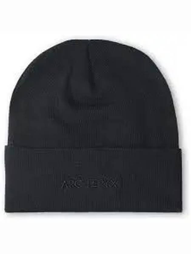 Word Toque Embroidery Logo Beanie Black - ARC'TERYX - BALAAN 2