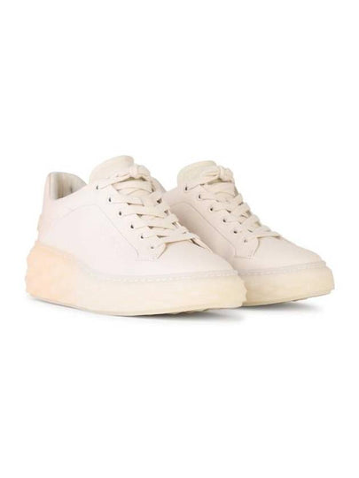 Jimmy Choo 'Diamond' White Leather Blend Sneakers - JIMMY CHOO - BALAAN 2