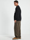 Two Dice Crew Neck Sweatshirt Black - STUSSY - BALAAN 5