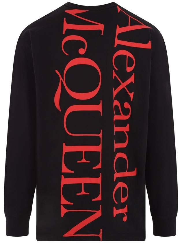 Logo Print Sweatshirt Black - ALEXANDER MCQUEEN - BALAAN 3