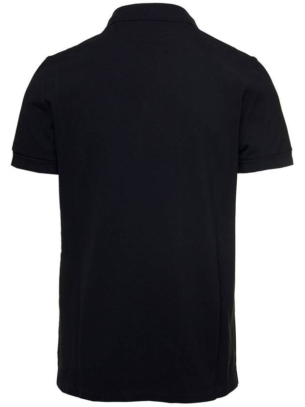 Men's Classic Tennis Short Sleeve Polo Shirt Black - TOM FORD - BALAAN 3