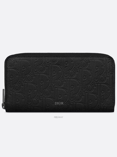 Zipper Long Wallet Gravity Leather Black 2ESBC252FLG H00N - DIOR - BALAAN 2