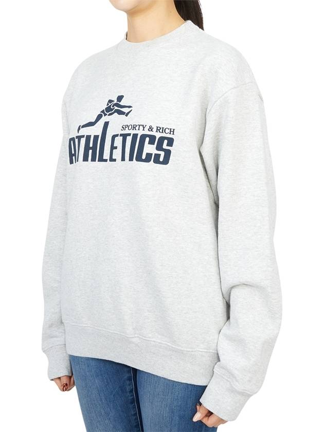 Athletic Sweatshirt Gray - SPORTY & RICH - BALAAN 3