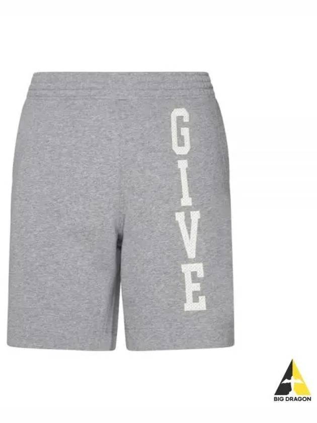 College Bermuda Cotton Shorts Grey - GIVENCHY - BALAAN 2