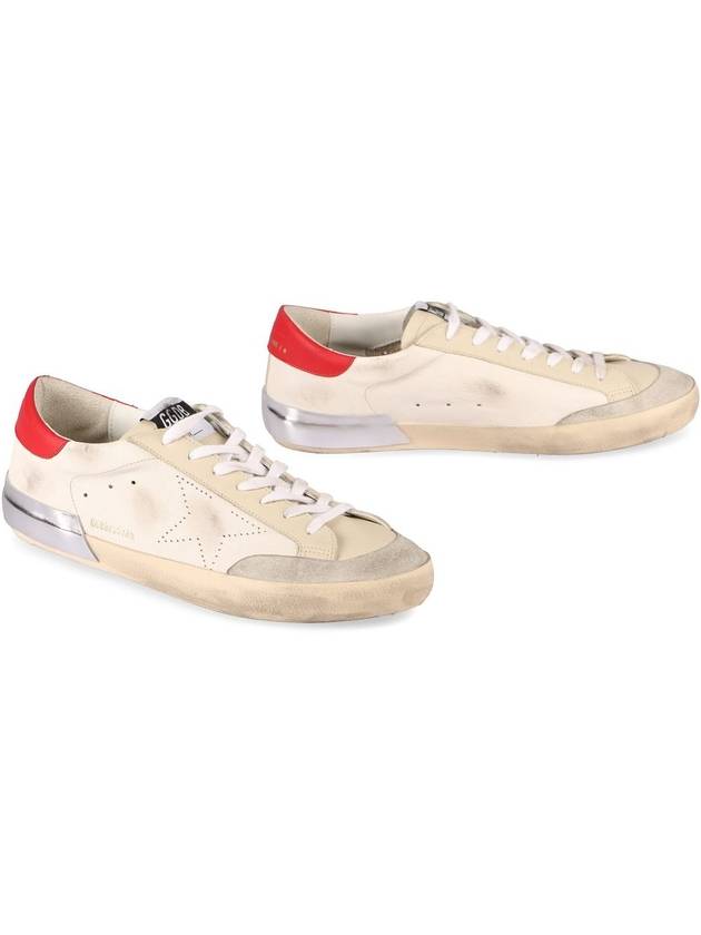 Superstar Leather Red Tab Low Top Sneakers White - GOLDEN GOOSE - BALAAN 4