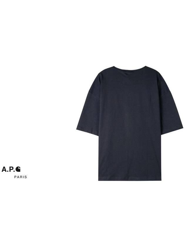 Jeremy Logo Short Sleeve T-shirt Dark Navy - A.P.C. - BALAAN 4