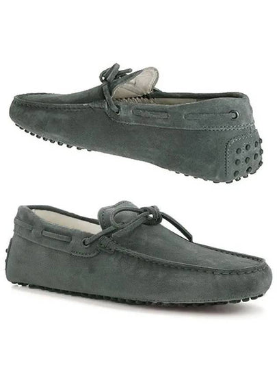 Men's Gommino Suede Driving Shoes Grey - TOD'S - BALAAN 2