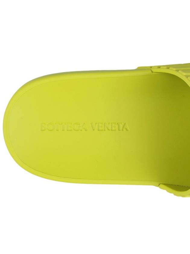 Intrecciato Rubber Slippers Kiwi - BOTTEGA VENETA - BALAAN 9