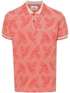 Classic All Over Logo Short Sleeve Cotton Polo Shirt Red - VIVIENNE WESTWOOD - BALAAN 1