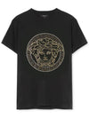 Men's Medusa Logo Short Sleeve T-Shirt Black - VERSACE - BALAAN 6