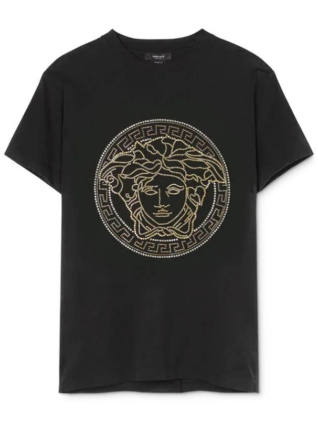 Men's Medusa Logo Short Sleeve T-Shirt Black - VERSACE - BALAAN 6