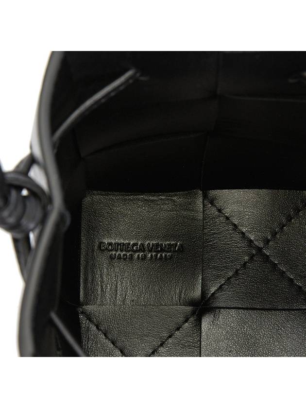 Intrecciato Cassette Small Bucket Bag Black - BOTTEGA VENETA - BALAAN 9