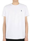 Men's Red Pony Embroidery Short Sleeve T-Shirt White - POLO RALPH LAUREN - BALAAN.