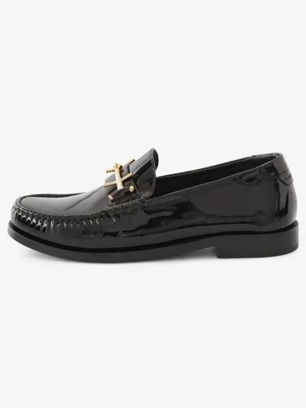 Patent Leather Loafers Black - SAINT LAURENT - BALAAN 2