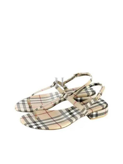 Vintage Check Lambskin Sandals Archive Beige - BURBERRY - BALAAN 2