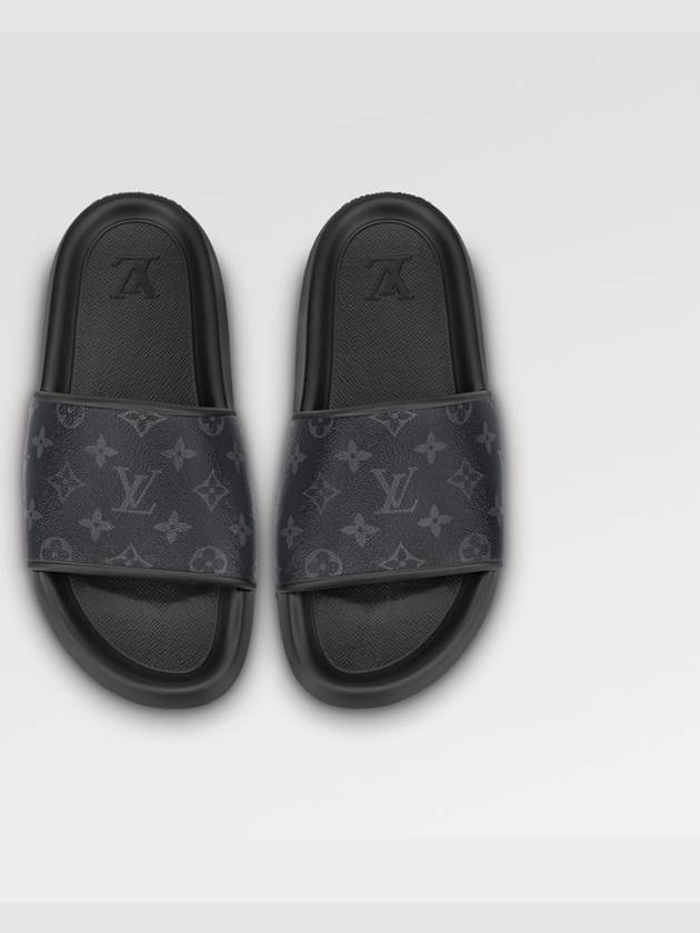 Waterfront Mule Slippers Black - LOUIS VUITTON - BALAAN 3