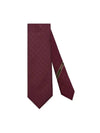 GG Pattern Silk Tie Burgundy - GUCCI - BALAAN 1