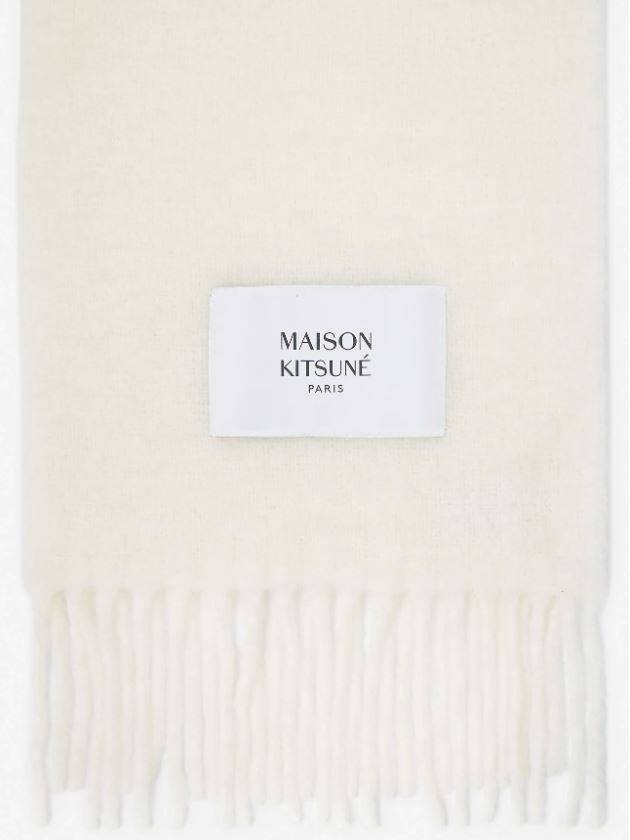 Baby Alpaca Muffler Milk - MAISON KITSUNE - BALAAN 3