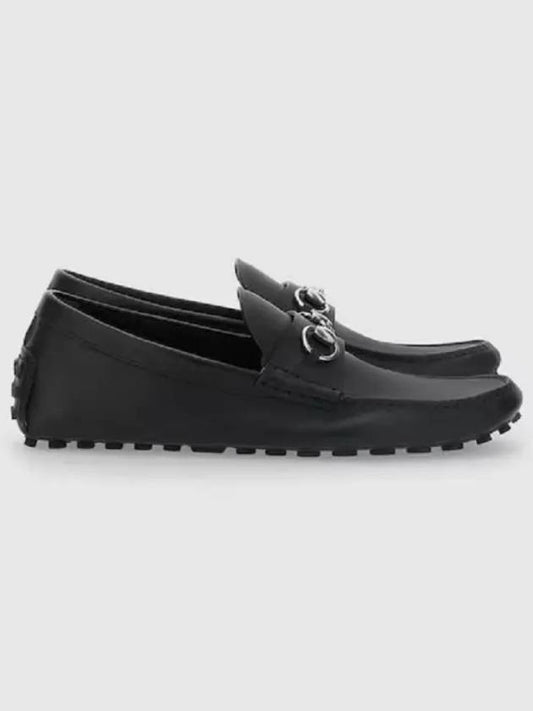 Horsebit Leather Driving Shoes Black - GUCCI - BALAAN 2