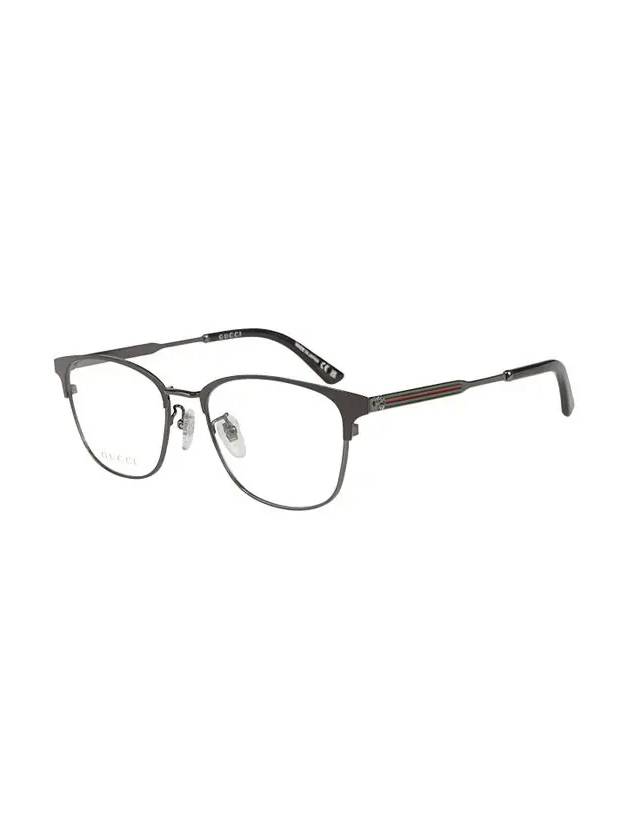 Eyewear Asian Fit Three Stripes Square Metal Eyeglasses Black - GUCCI - BALAAN 4