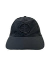 Wrinkled Nylon Metal 6 Panel Ball Cap Black - STONE ISLAND - BALAAN 3