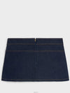 2S388224Z Trapeze Low Wash Denim Mini Skirt - CELINE - BALAAN 3