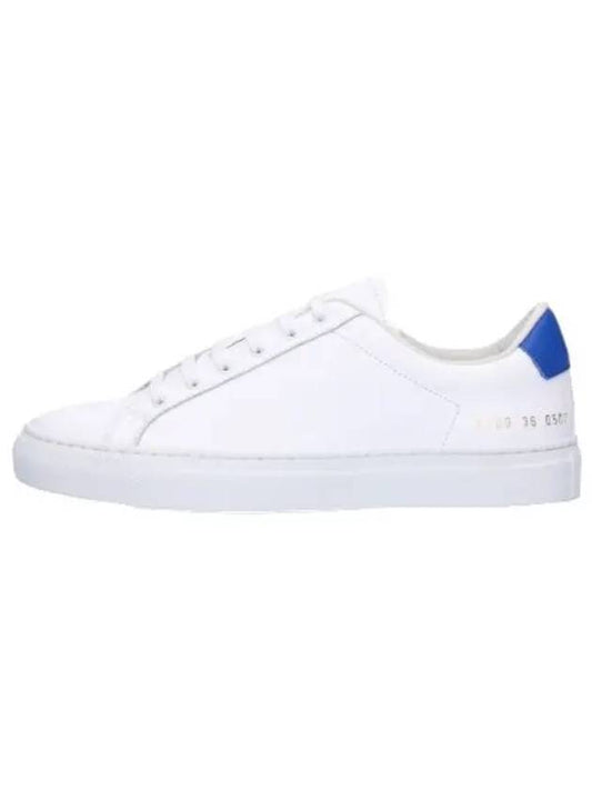 Retro Low Top Sneakers White Blue - COMMON PROJECTS - BALAAN 2