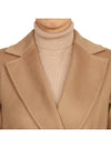 Prater Belted Virgin Wool Single Coat Beige - MAX MARA - BALAAN 9
